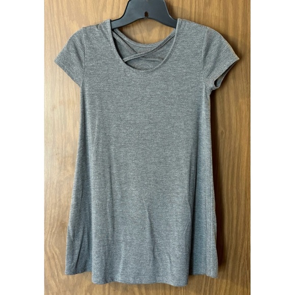 "LOVE" Criss-Cross Back Girl's T-Shirt Dress - Picture 3 of 3